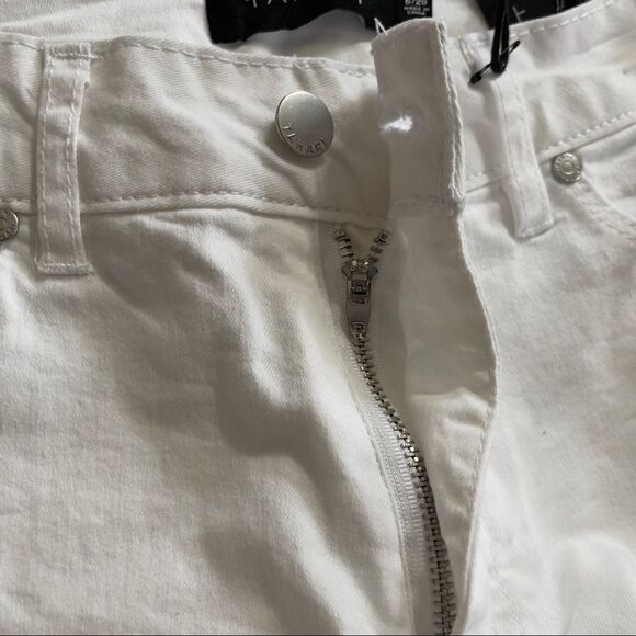Tahari Jamie Mr Roll Cuff Skinny White Pants Sz 6/28 - Picture 15 of 16